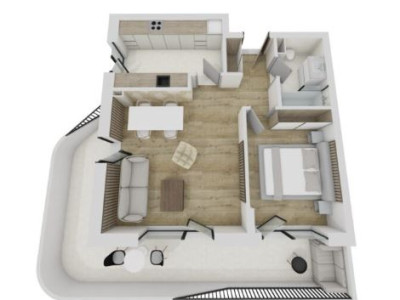 Apartament de 2 camere, 55 mp, zona Eroilor