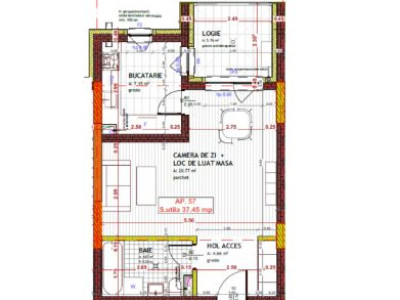 Apartament de o camera, 37 mp, zona Tineretului