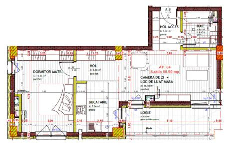 Apartament de 2 camere, 51 mp, zona Tineretului