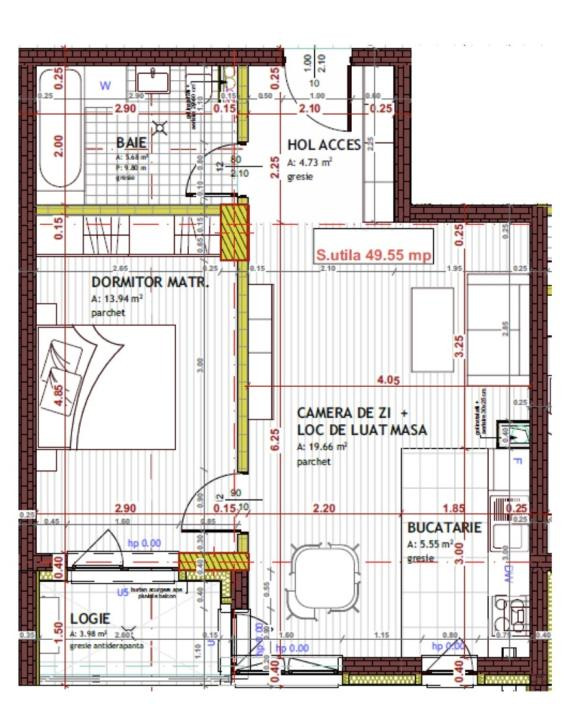 Apartament de 2 camere, 50 mp, zona Tineretului