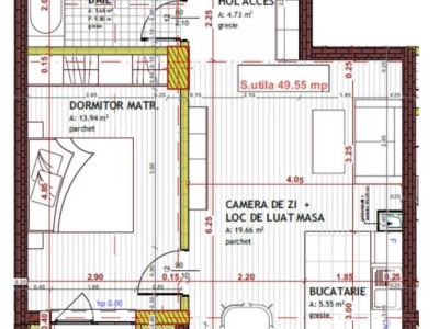 Apartament de 2 camere, 50 mp, zona Tineretului