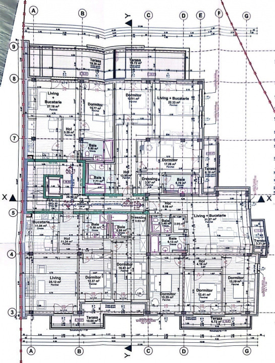Teren pentru bloc, 1260 mp, HCL, Zona Kaufland Marasti