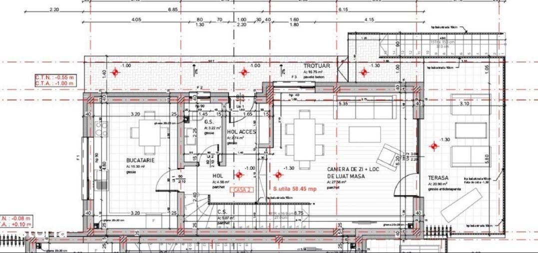 Duplex de 4 camere, 160 mp utili, garaj, zona Razoare