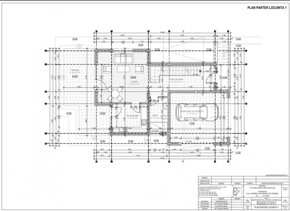 Casa individuala, 150 mp, 700 mp teren, garaj, Chinteni