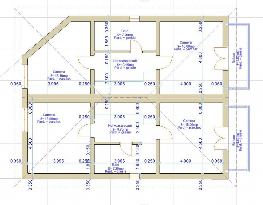 Duplex de 4 camere, 120 mp, zona Fagului