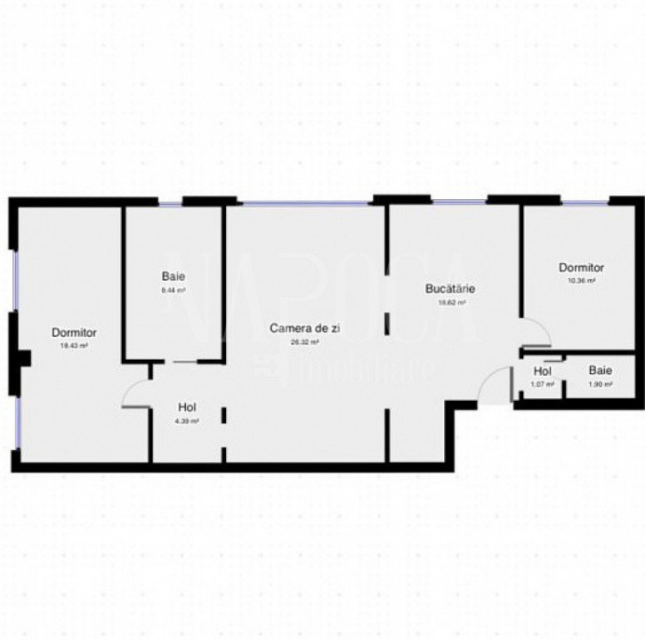 Apartament de 3 camere, 84mp, boxa, parcare, G. Alexandrescu