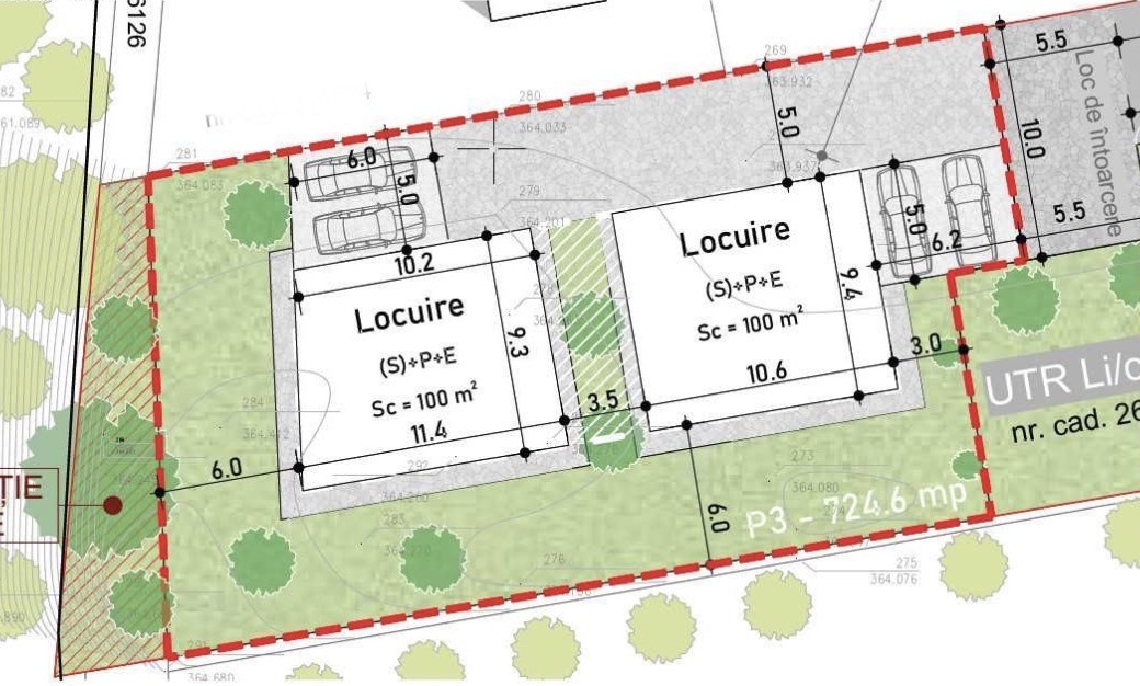 Teren intravilan 800 mp, PUZ, zona Colinei