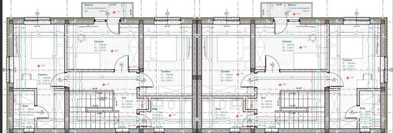 Duplex de 4 camere, 118 mp, 250 mp teren, Tauti