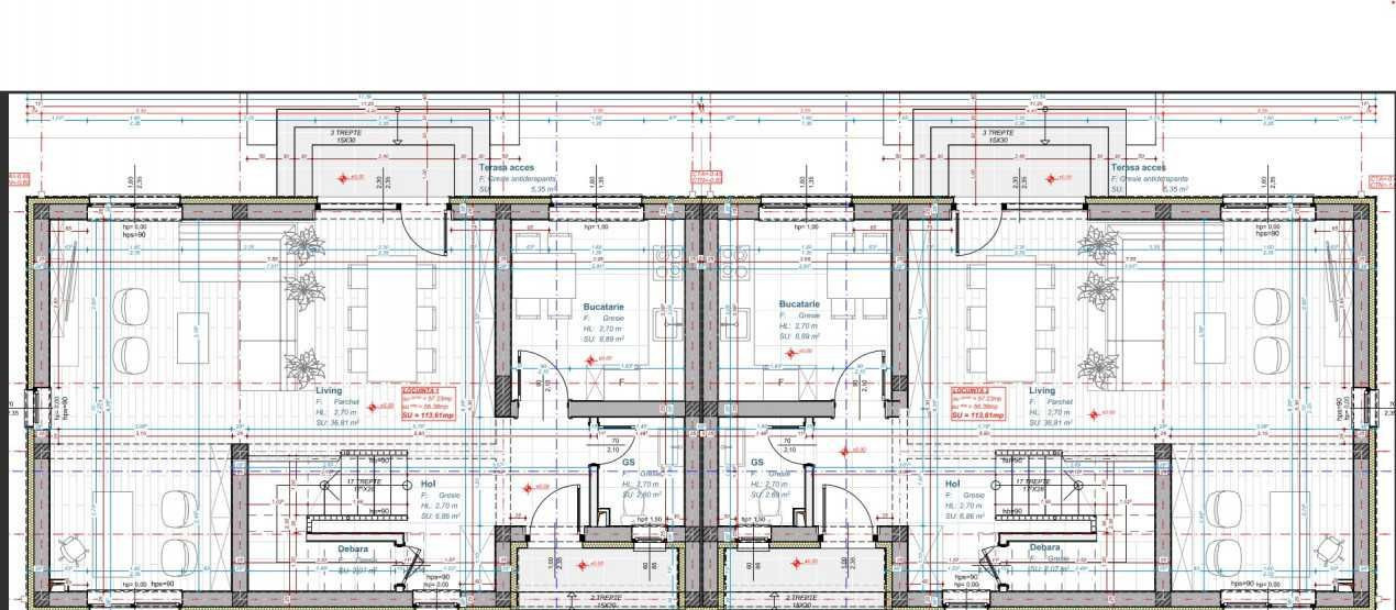 Duplex de 4 camere, 118 mp, 250 mp teren, Tauti