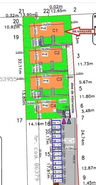 Duplex de 4 camere, 124 mp utili, 260 mp teren,  zona Avram Iancu