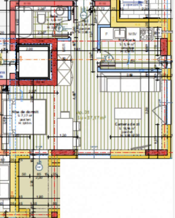 Apartament de o camera, 37 mp, zona Somesului