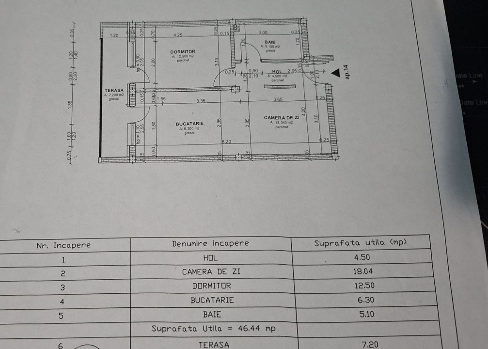 Apartament 2 Camere, 47mp, Parcare, Zona Sesul de Sus