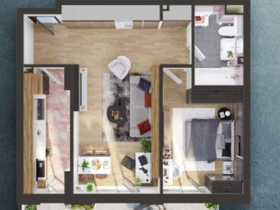 APARTAMENT FINISAT | 2 CAMERE 58,12 mp | ELITE CITY | PARCARE
