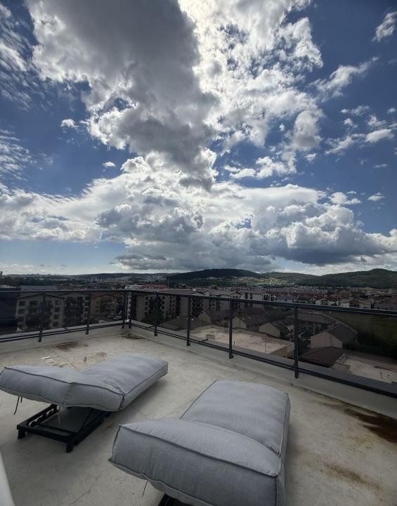 Penthouse de 3 camere, 72 mp, 50 mp terase, zona Somesului