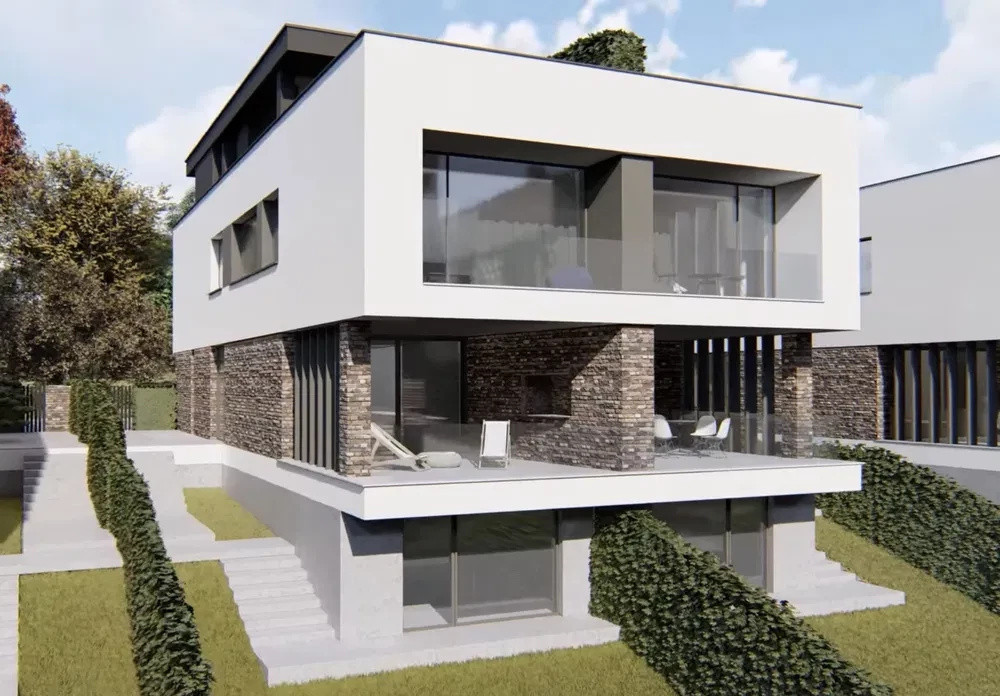Teren cu autorizatie de constructie duplex, 500 mp, 18 m front, Valea Garbaului
