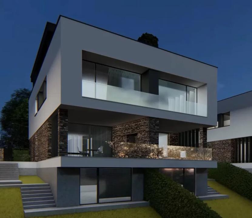 Teren cu autorizatie de constructie duplex, 500 mp, 18 m front, Valea Garbaului