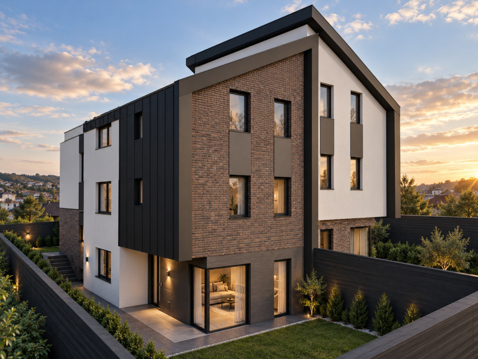 Duplex cu garaj, 196 mp utili 250 mp teren, Manastur