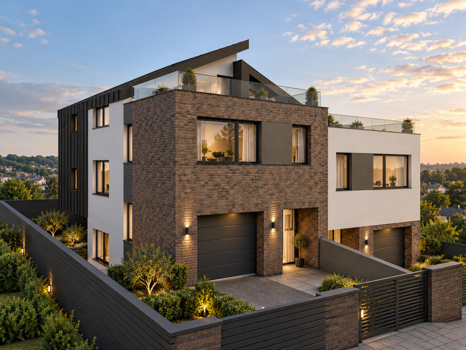 Duplex cu garaj, 196 mp utili 250 mp teren, Manastur