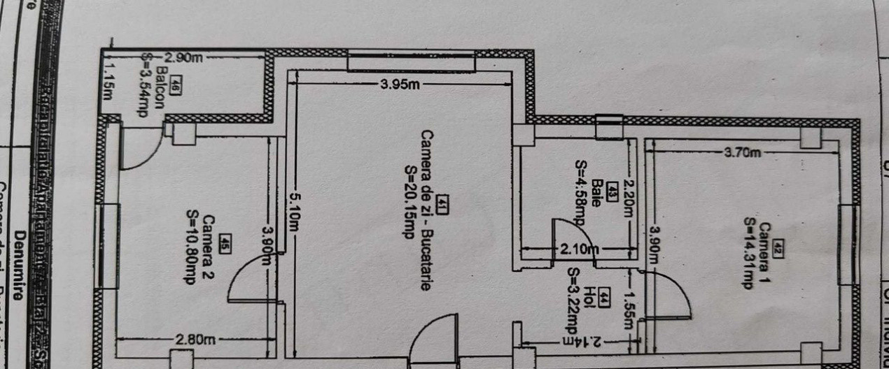 Apartament 3 camere, 53mp, Etaj Intermediar, Zona Stejarului
